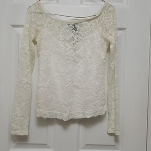 White lace top